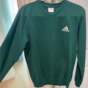 adidas Men’s Dark Green Crewneck Sweatshirt
